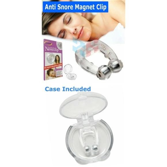 4 Pack Silicone Magnetic Anti Snore Nose Clip - Picture 1 of 8